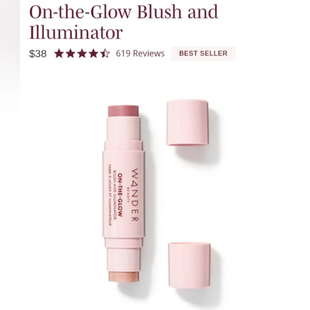 🎉2•$20/3•$28🎉 WANDER BEAUTY On-the-Glow Blush And Illuminator In Dusk